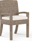 Sunset West Havana Sunbrella Outdoor Dining Armchair 2PC