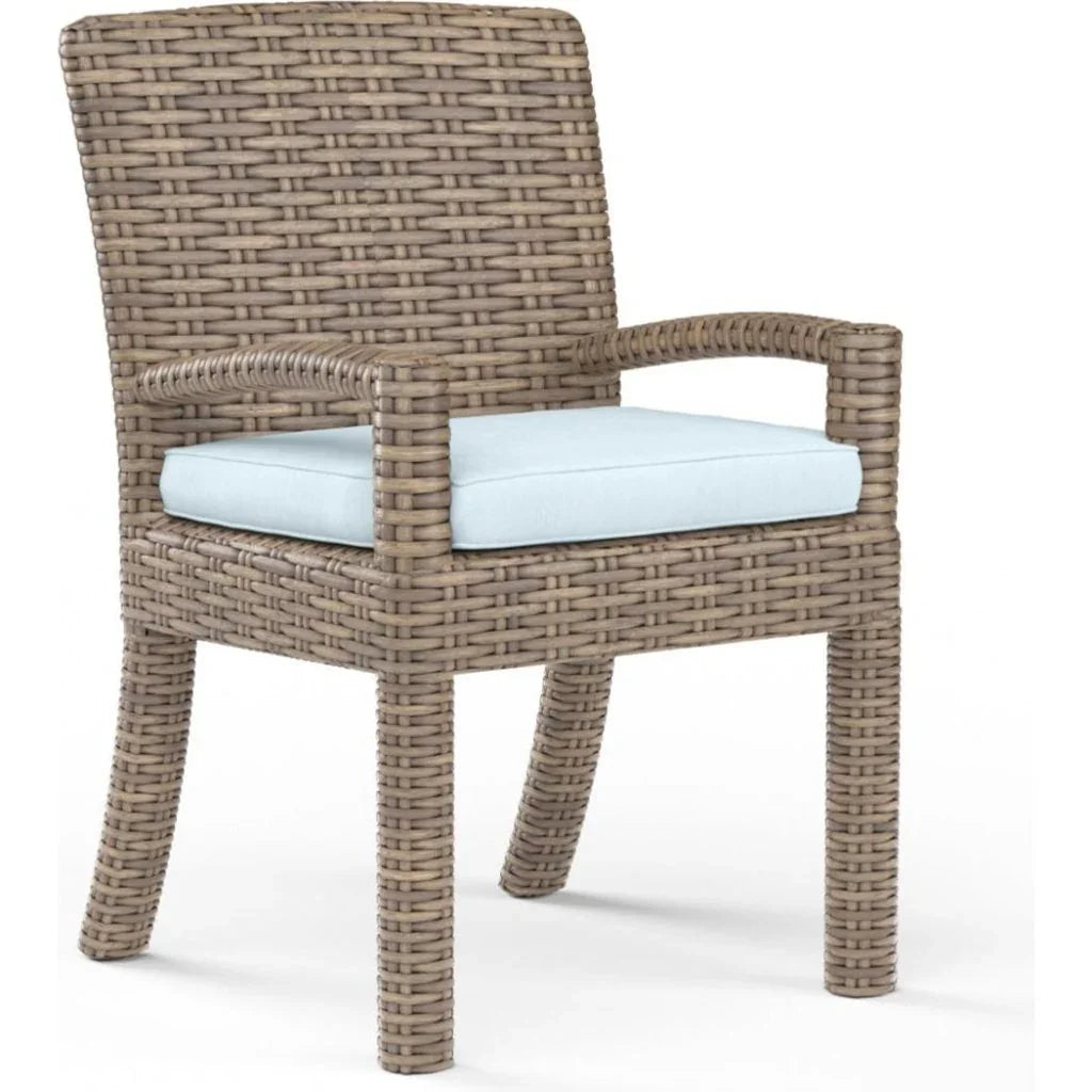 Sunset West Havana Sunbrella Outdoor Dining Armchair 2PC