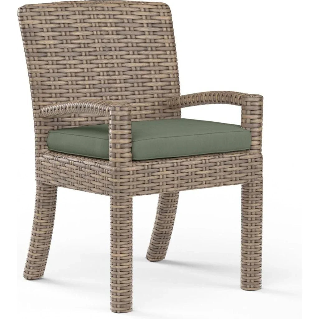 Sunset West Havana Sunbrella Outdoor Dining Armchair 2PC