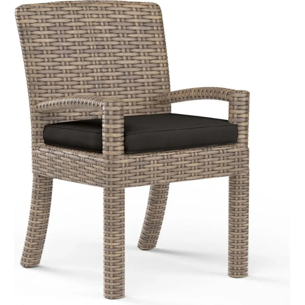 Sunset West Havana Sunbrella Outdoor Dining Armchair 2PC