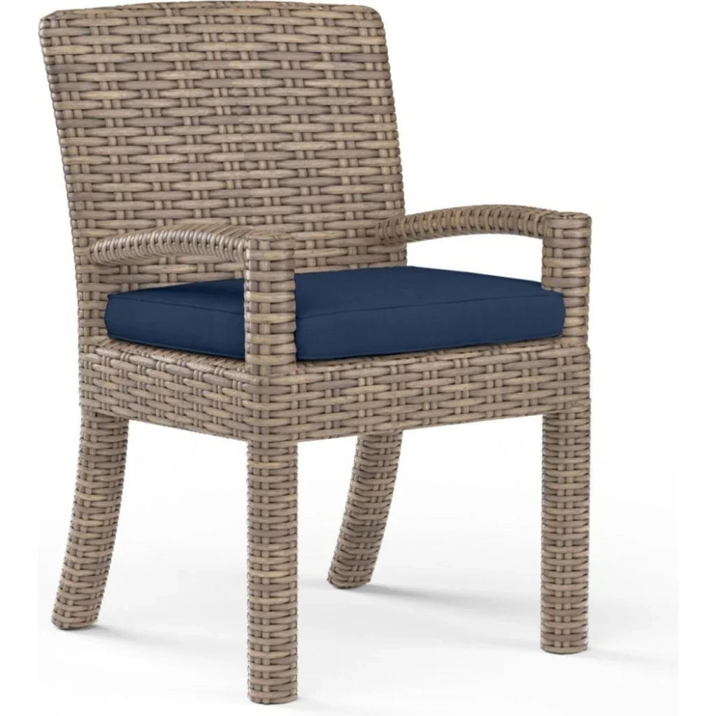 Sunset West Havana Sunbrella Outdoor Dining Armchair 2PC