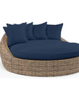 Havana Sunbrella Round Outdoor Daybed-Outdoor Daybeds-Sunset West-Spectrum Indigo-LOOMLAN