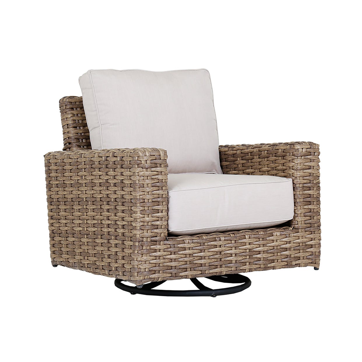 Sunset West Havana Sunbrella Swivel Outdoor Rocker