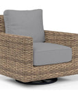 Havana Sunbrella Swivel Outdoor Rocker-Outdoor Accent Chairs-Sunset West-Canvas Granite-LOOMLAN