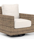 Havana Sunbrella Swivel Outdoor Rocker-Outdoor Accent Chairs-Sunset West-Canvas Natural-LOOMLAN