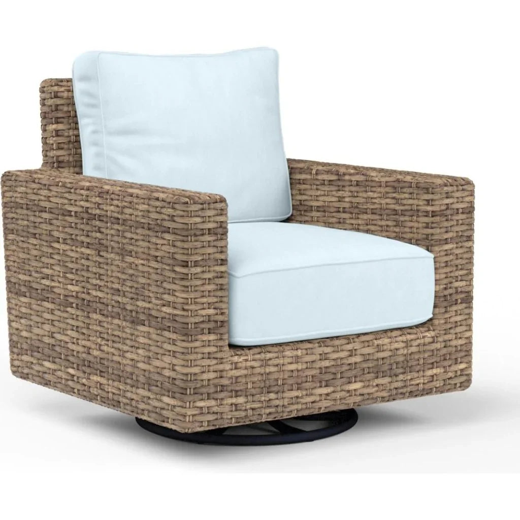 Sunset West Havana Sunbrella Swivel Outdoor Rocker