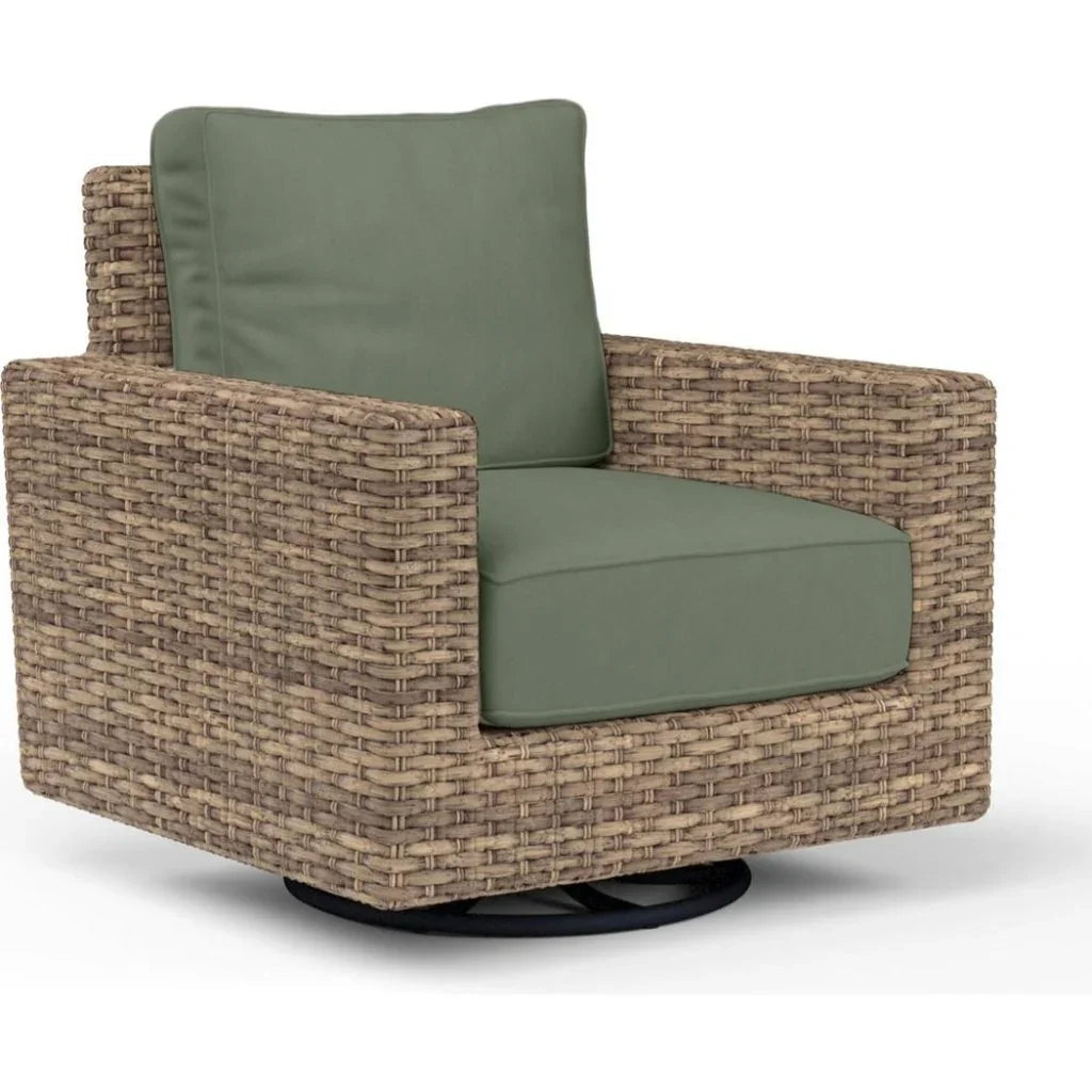 Sunset West Havana Sunbrella Swivel Outdoor Rocker