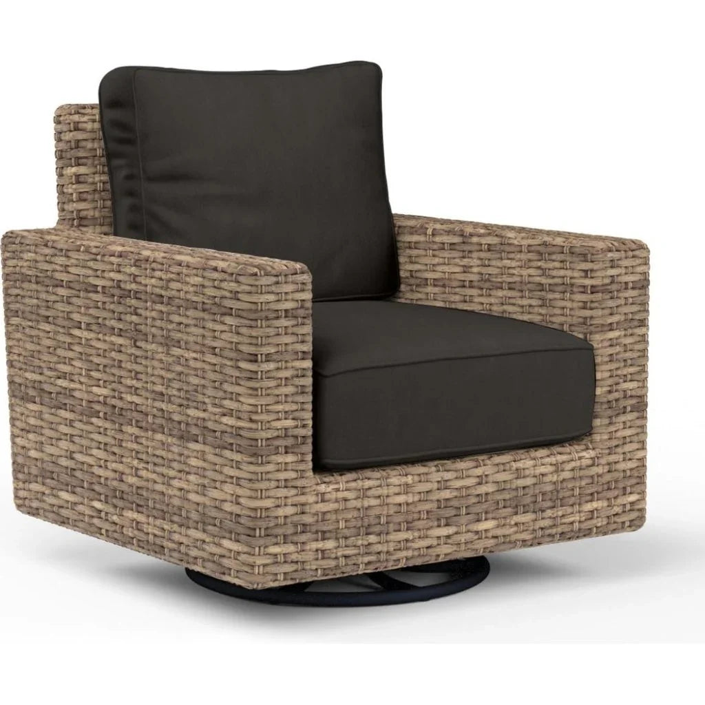 Sunset West Havana Sunbrella Swivel Outdoor Rocker