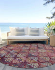 LOOMLAN Rugs Helissa Orange Washable Indoor-Outdoor Rug