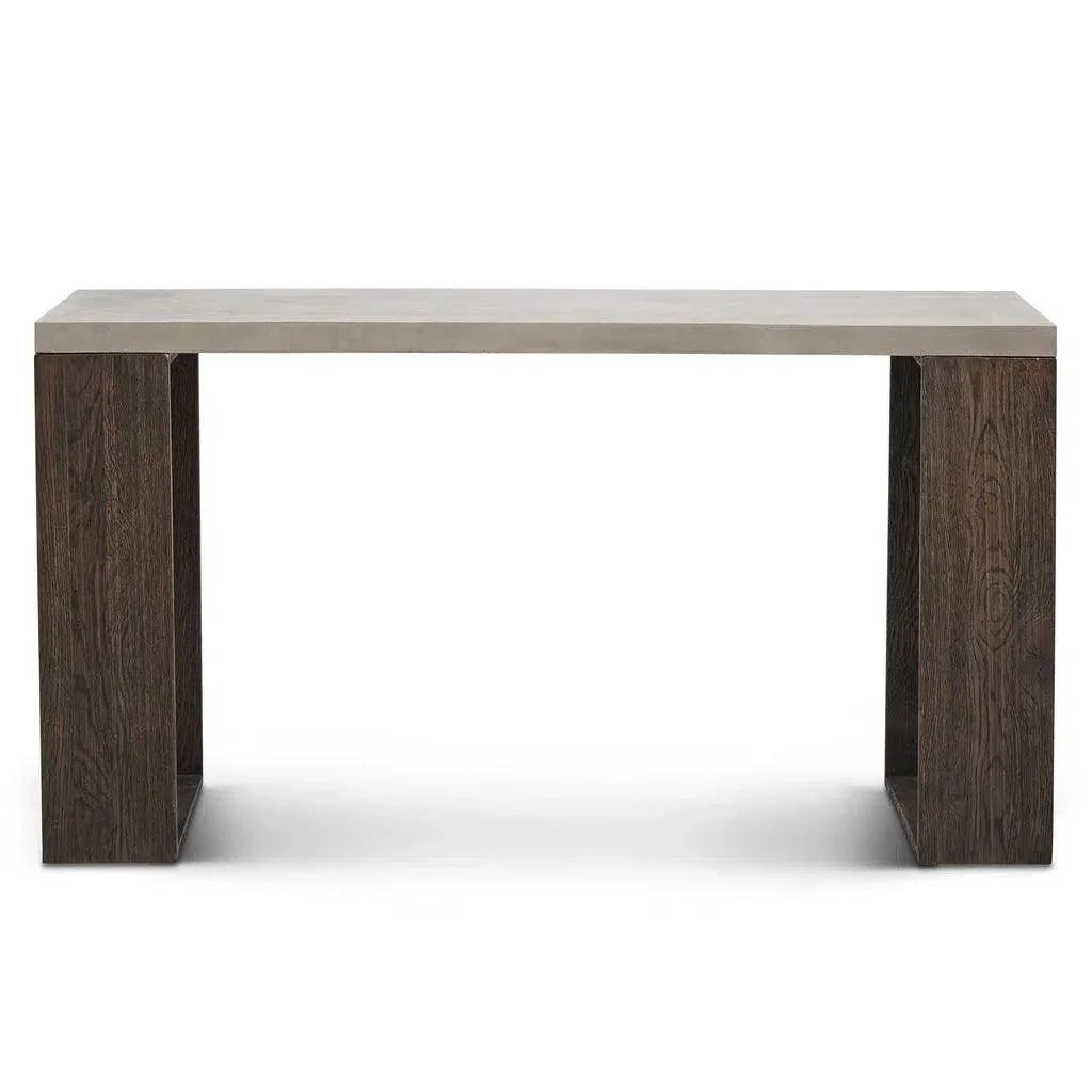 Heritage Fiber Reinforced Concrete Sofa Table-Outdoor Console Tables-Urbia-LOOMLAN