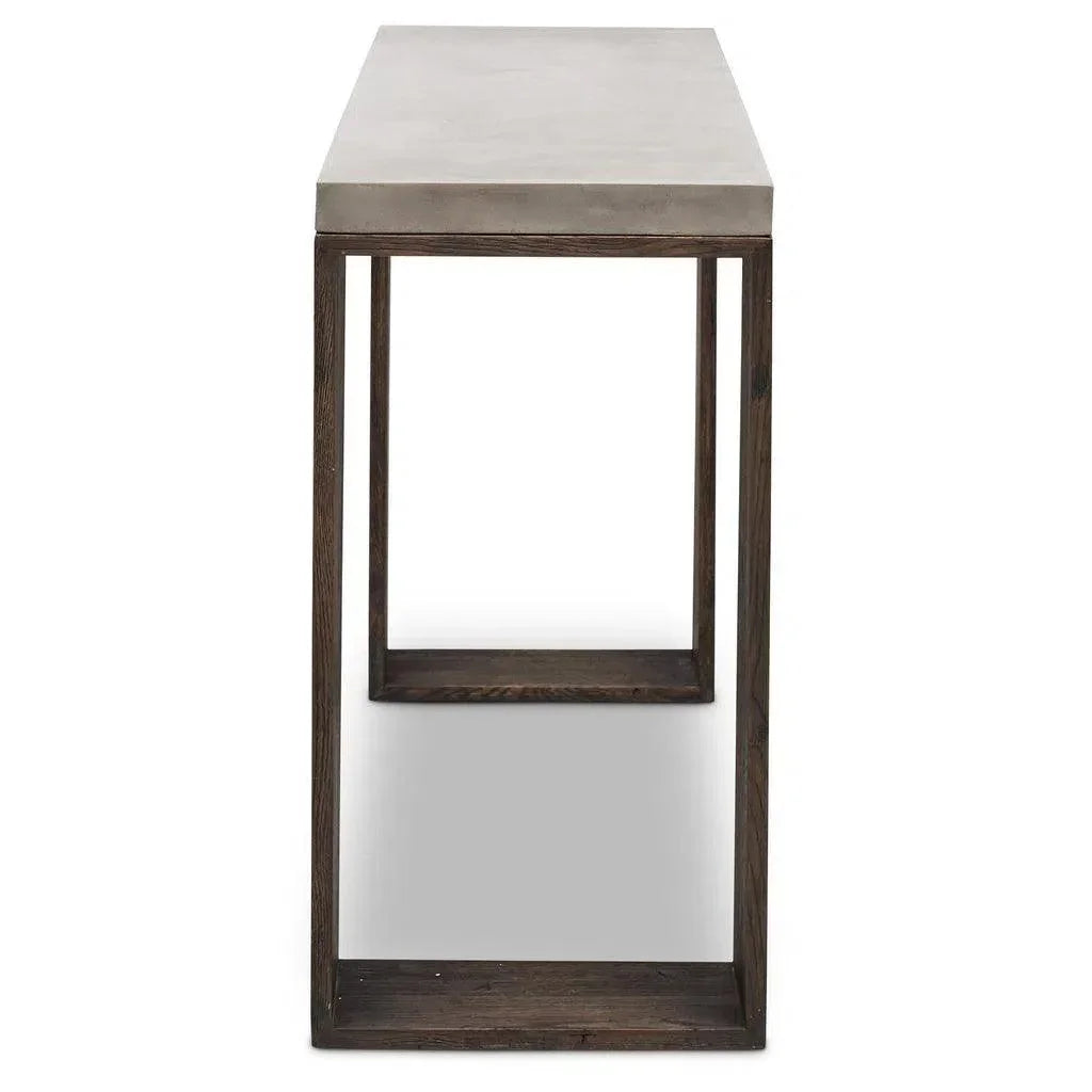 Heritage Fiber Reinforced Concrete Sofa Table-Outdoor Console Tables-Urbia-LOOMLAN