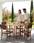 HiTeak Herning Teak Outdoor Stacking Armchair 4PC