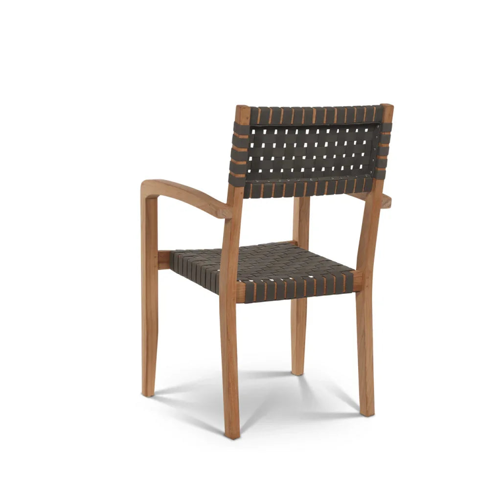 HiTeak Herning Teak Patio Square Dining Set 5PC