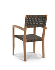 HiTeak Herning Teak Patio Square Dining Set 5PC