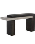 Herriot Concrete Outdoor Couch Table-Outdoor Console Tables-SUNPAN-Dark Brown / Grey-LOOMLAN