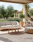 HiTeak HiTeak Solis Deep Seating Outdoor Sofa with Sunbrella