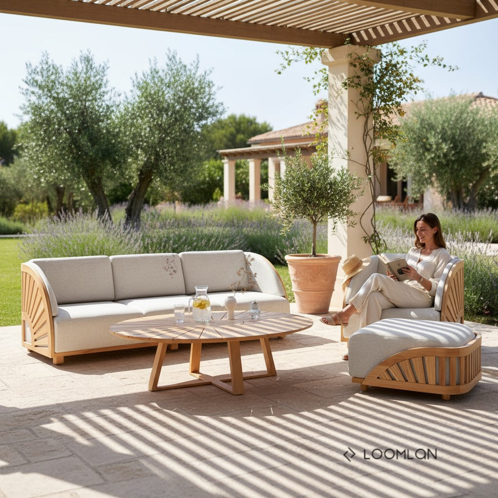 HiTeak HiTeak Solis Deep Seating Outdoor Club Chair