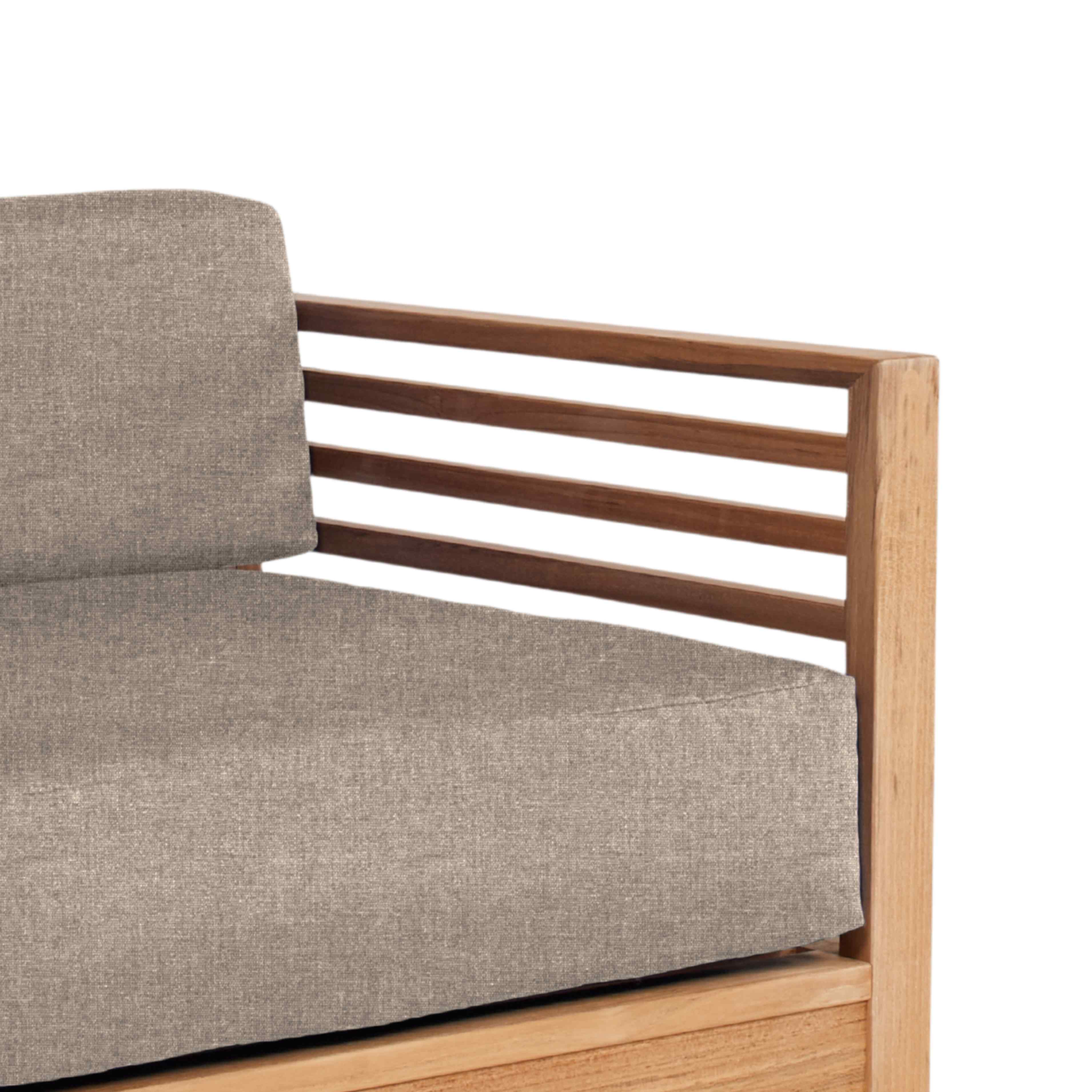 Summer Teak Outdoor Accent Chair with Sunbrella
