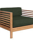 Summer Teak Outdoor Accent Chair with Sunbrella