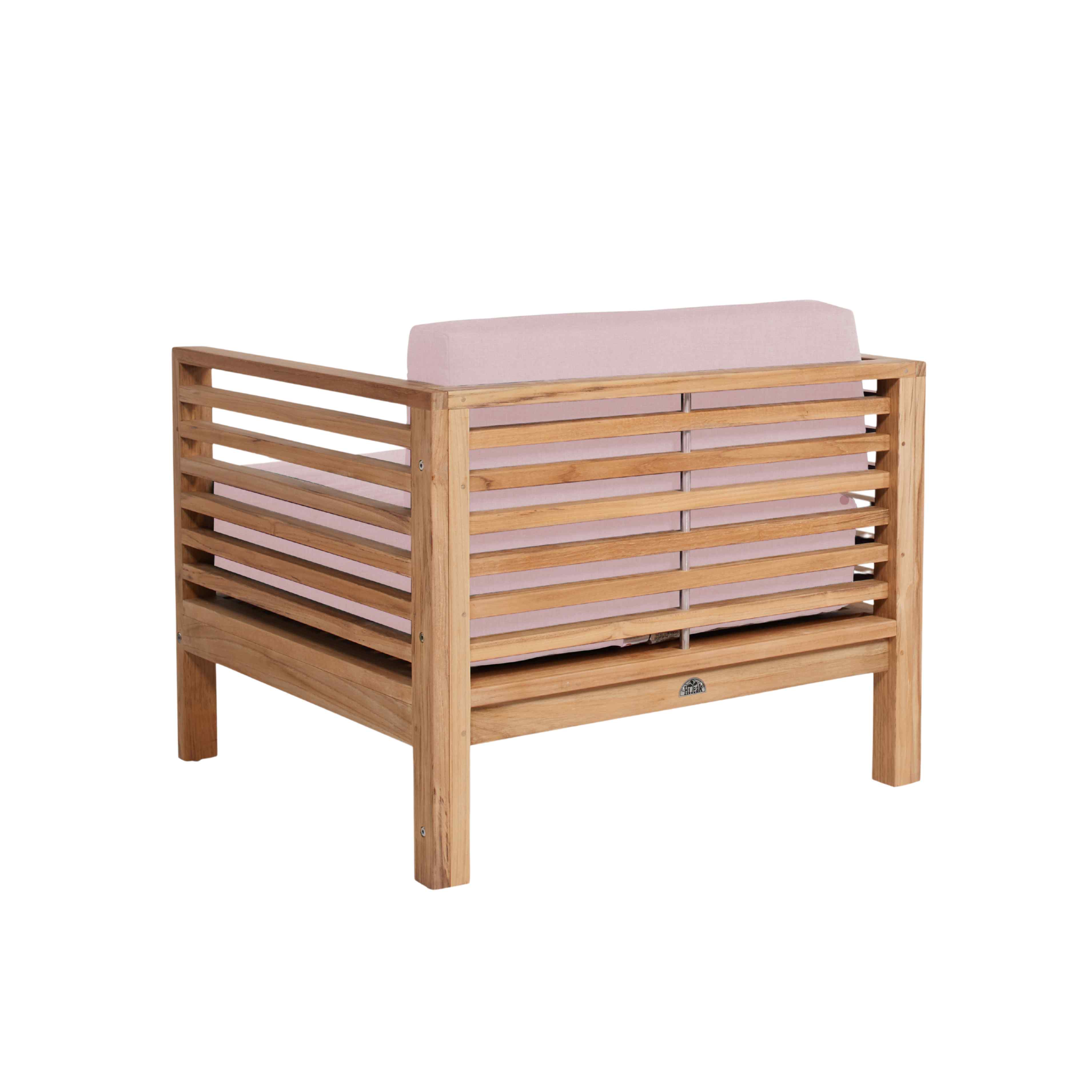 Summer Teak Outdoor Accent Chair with Sunbrella