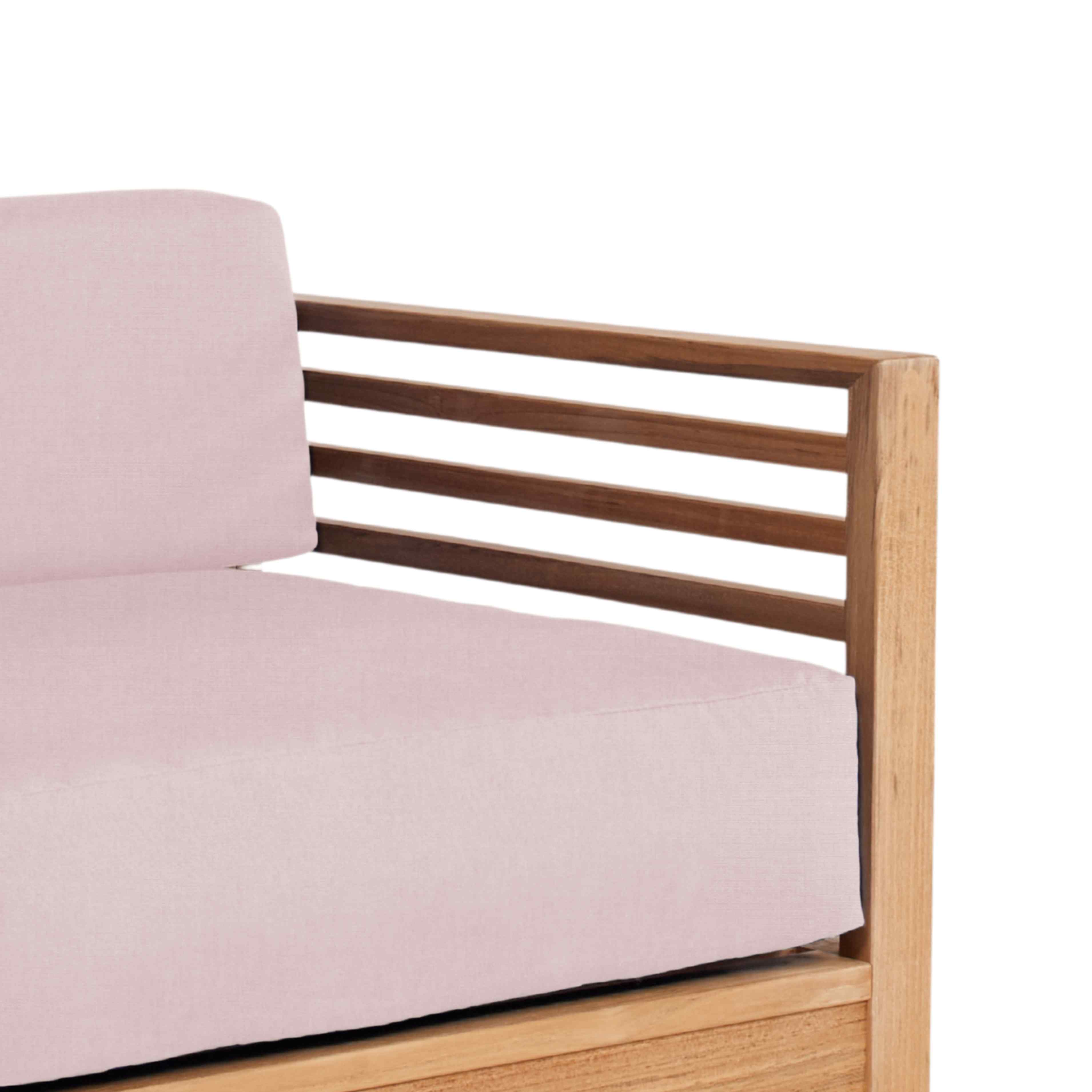 Summer Teak Outdoor Accent Chair with Sunbrella