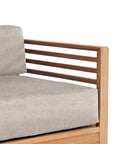Summer Teak Outdoor Accent Chair with Sunbrella