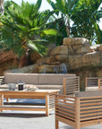 Summer Teak Outdoor Sofa with Sunbrella