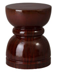 Emissary Hourglass Red Ceramic Garden Stool