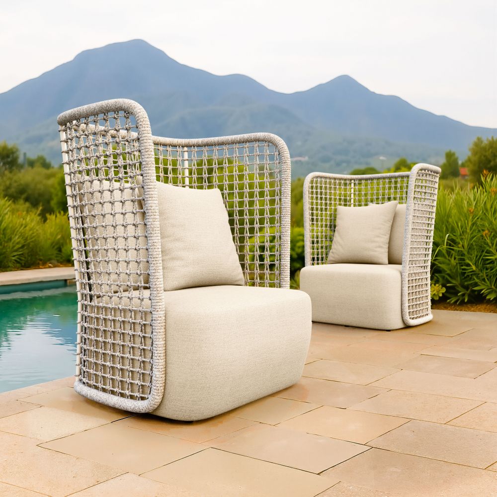 Zuo Modern Hudu Olefin Fabric Outdoor Accent Chair
