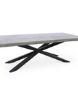 Hunter Reinforced Concrete Rectangular Dining Table-Outdoor Dining Tables-Urbia-LOOMLAN