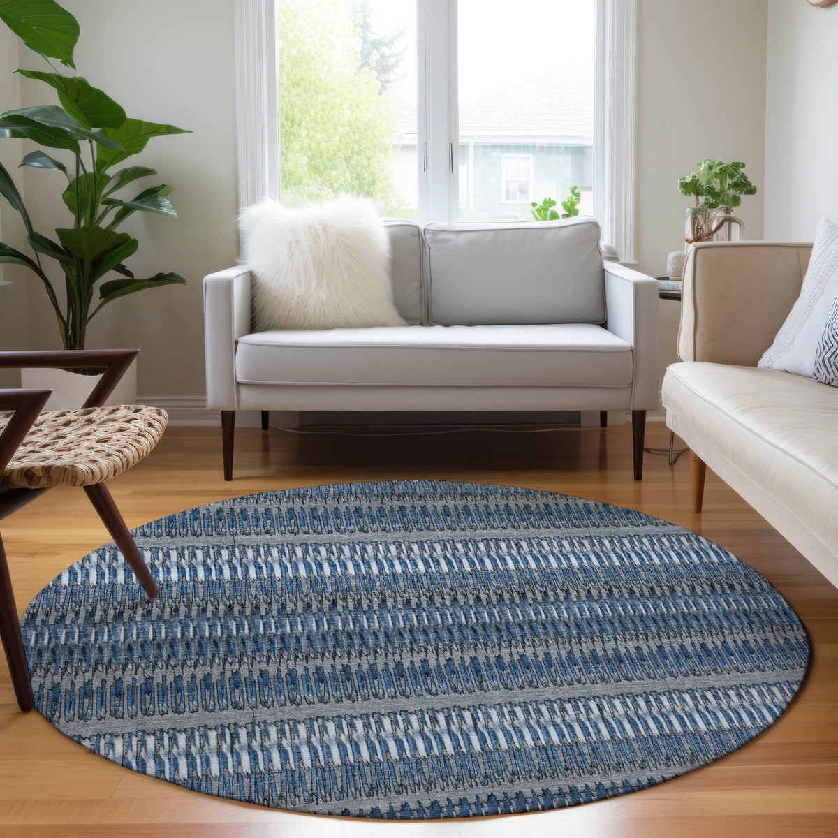 Addison Rugs Hushed Blue Washable Indoor-Outdoor Rug