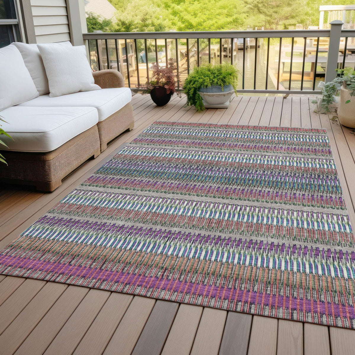 Addison Rugs Hushed Taupe Washable Indoor-Outdoor Rug