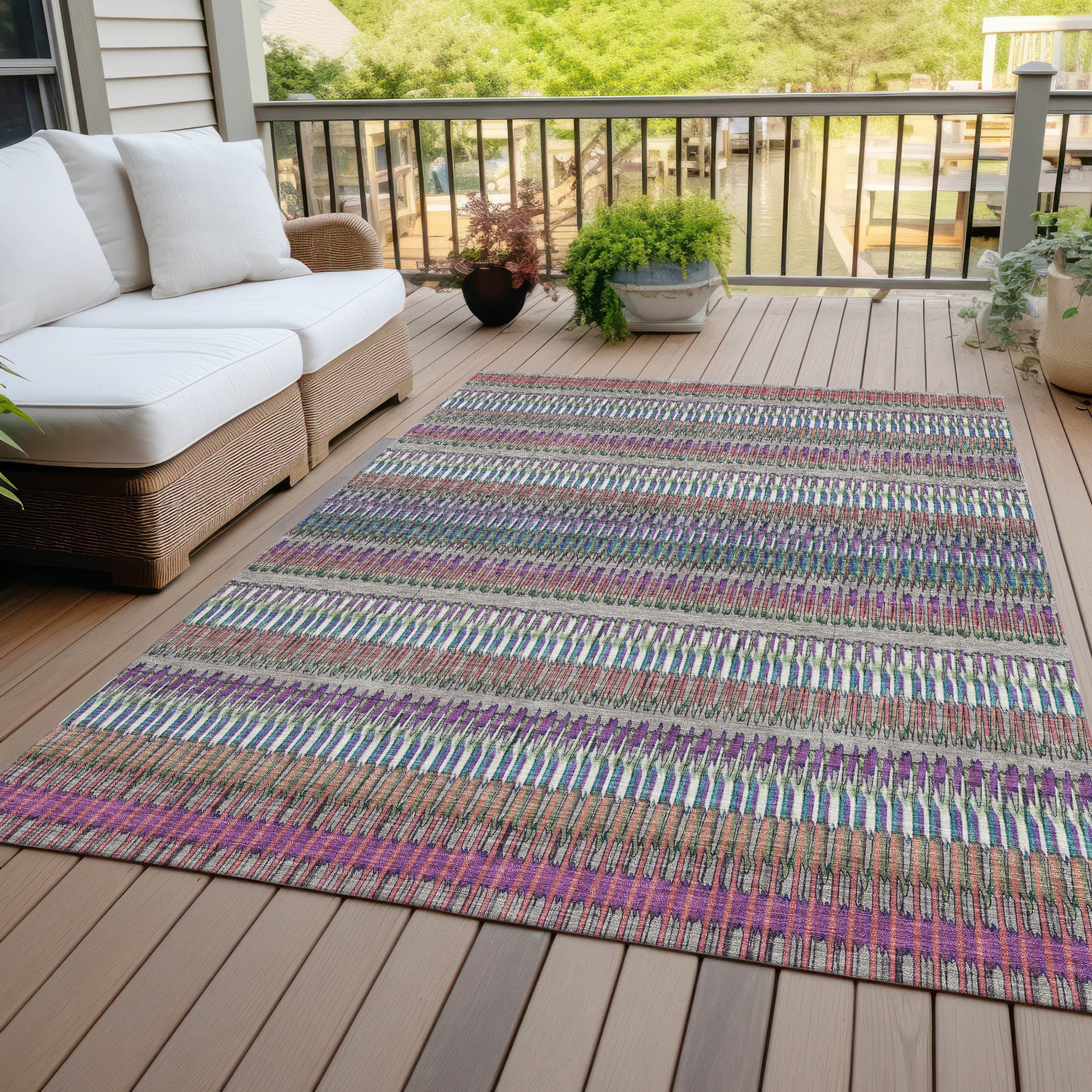 Addison Rugs Hushed Taupe Washable Indoor-Outdoor Rug