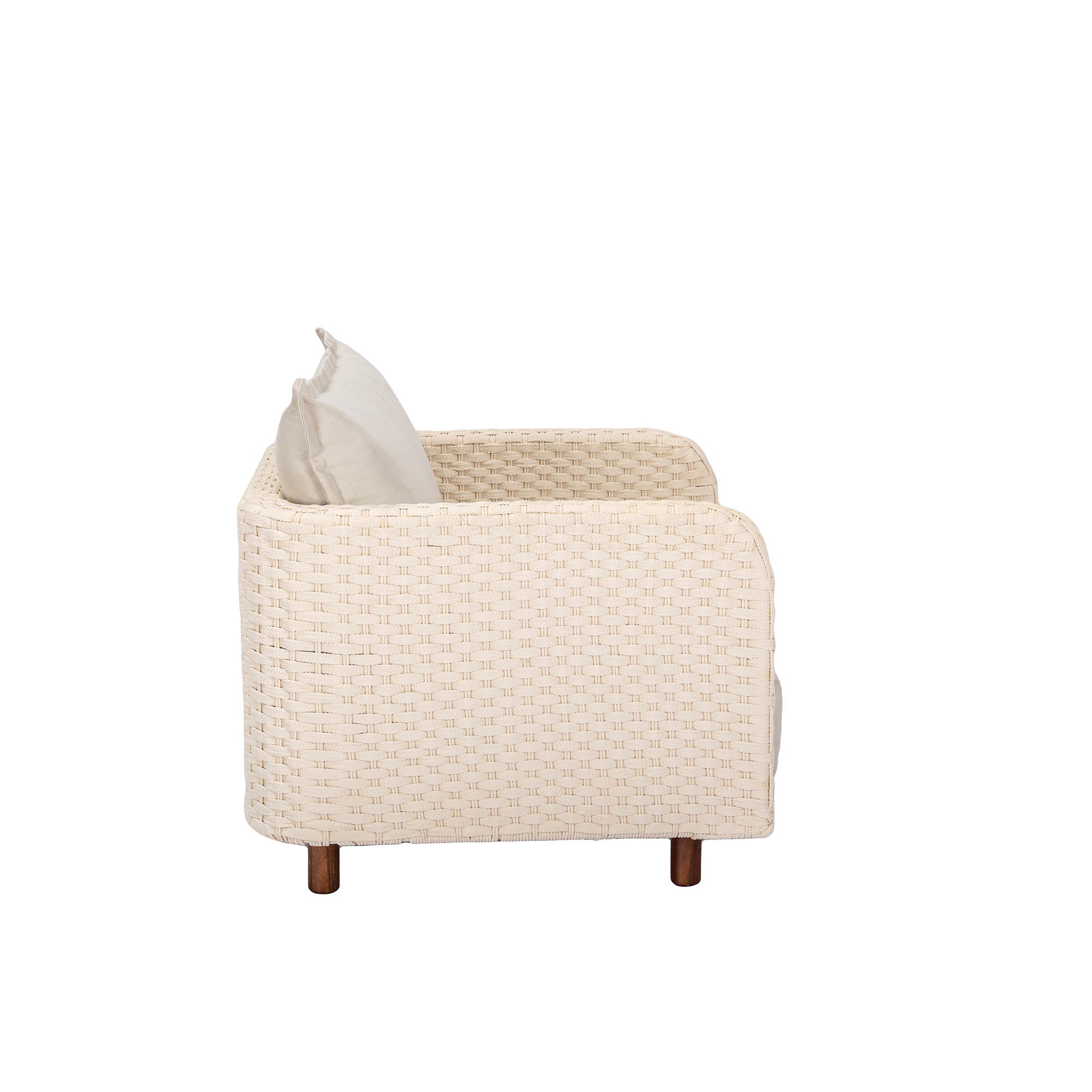 Ivory Coast Fabric Outdoor Club Chair