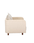 Ivory Coast Fabric Outdoor Club Chair