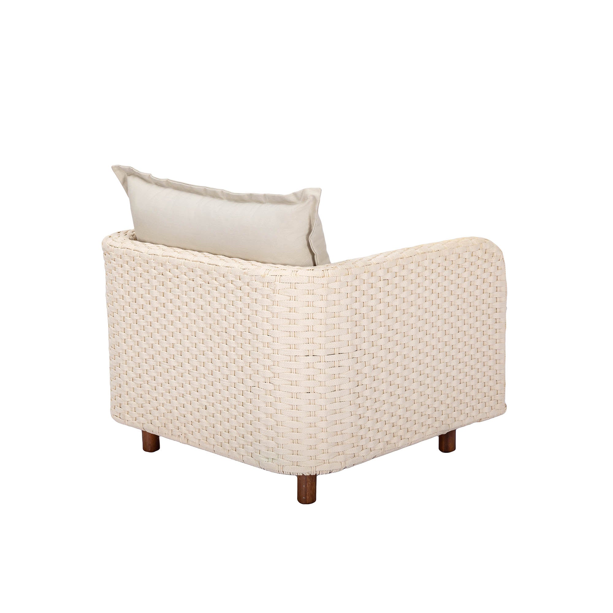 Ivory Coast Fabric Outdoor Club Chair