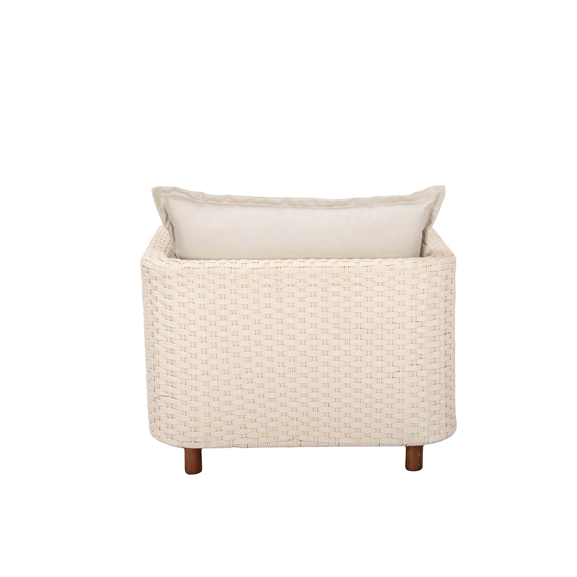 Ivory Coast Fabric Outdoor Club Chair