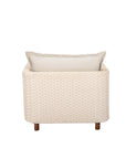 Ivory Coast Fabric Outdoor Club Chair