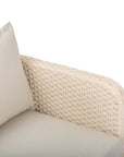 Ivory Coast Fabric Outdoor Club Chair