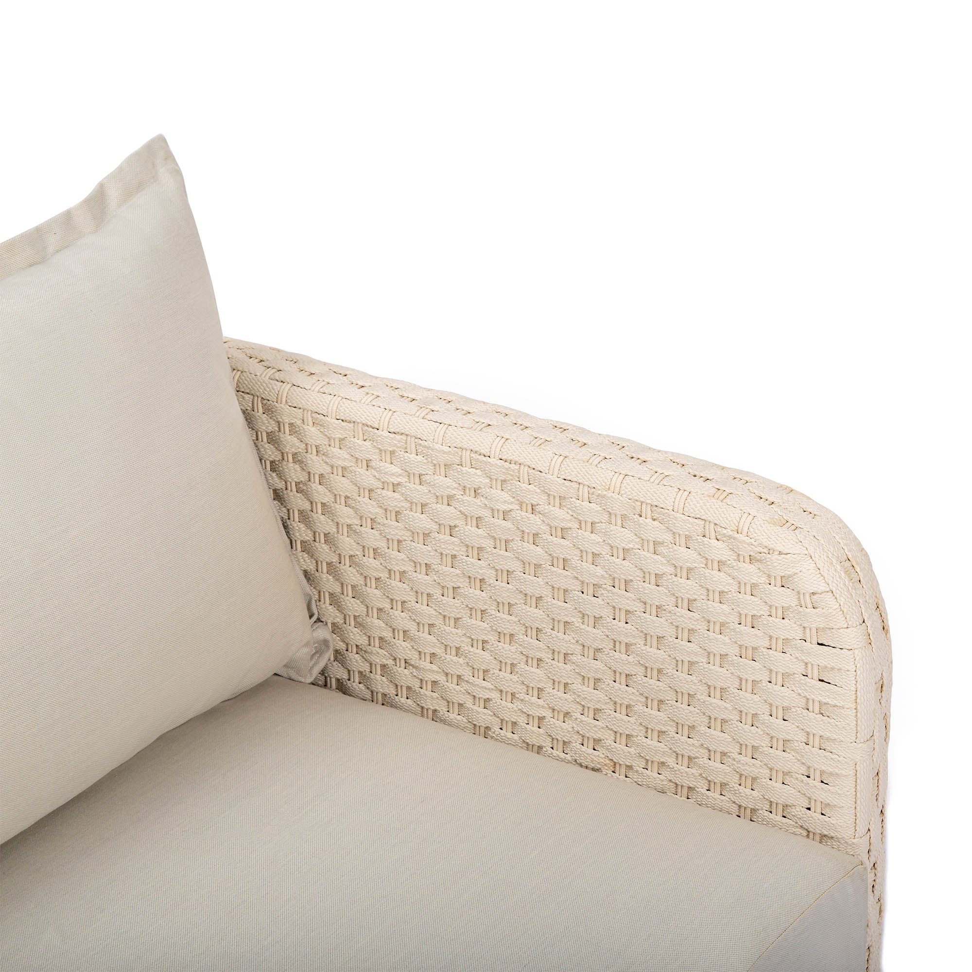 Ivory Coast Fabric Outdoor Club Chair