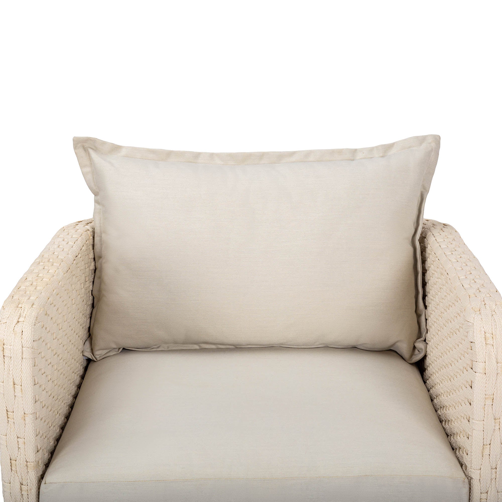 Ivory Coast Fabric Outdoor Club Chair