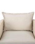 Ivory Coast Fabric Outdoor Club Chair