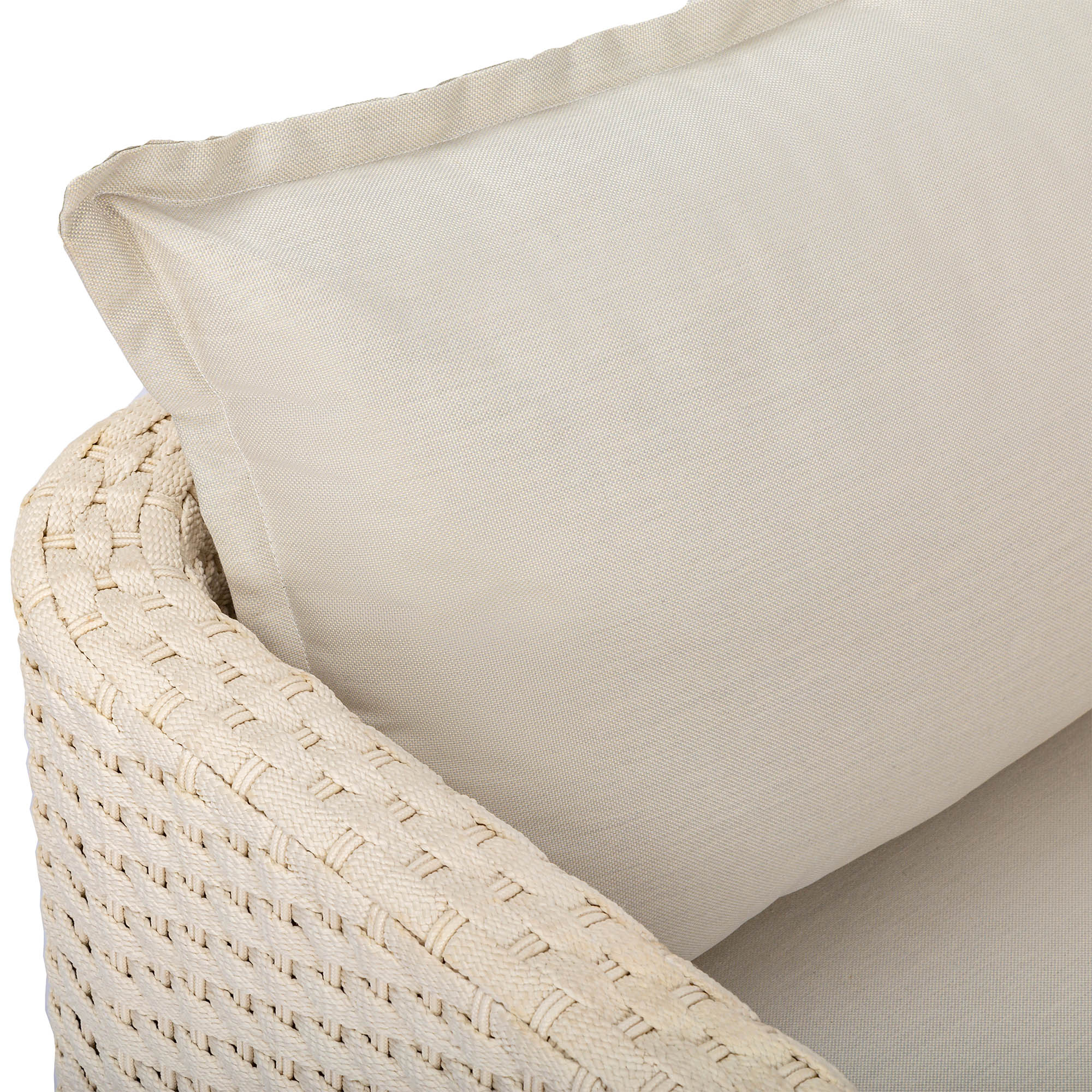 Ivory Coast Fabric Outdoor Club Chair