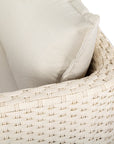 Ivory Coast Fabric Outdoor Loveseat