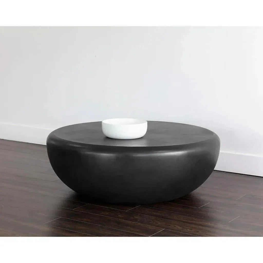 SUNPAN Iolite Concrete Outdoor Round Coffee Table