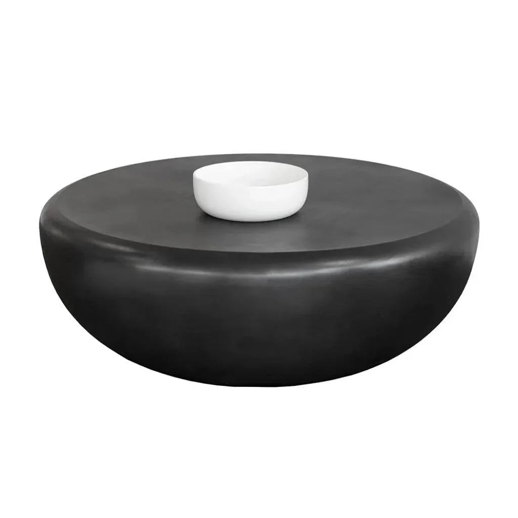 SUNPAN Iolite Concrete Outdoor Round Coffee Table