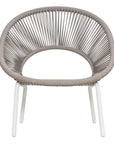 Ionian Lounge Chair - White Outdoor Accent Chair