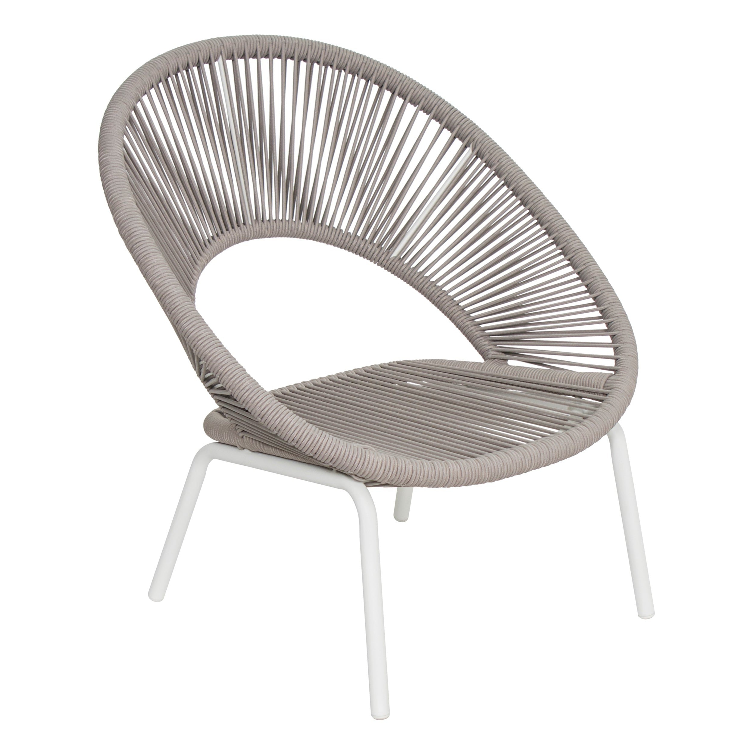 Ionian Lounge Chair - White Outdoor Accent Chair