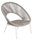 Ionian Lounge Chair - White Outdoor Accent Chair