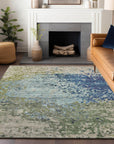 Addison Rugs Iriain Blue Washable Indoor-Outdoor Rug